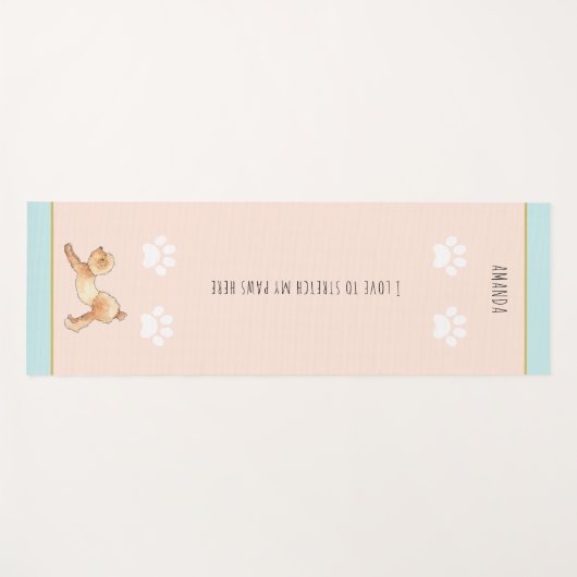 Grappig en schattig hondenrondje met een zwarte ro yogamat (Voorkant (horizontaal))