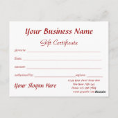 Grappig en Schattig Kerstkattencadeaubon Briefkaart (Achterkant)