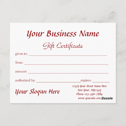 Grappig en Schattig Kerstkattencadeaubon Briefkaart (Achterkant)