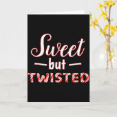 Grappig En Schattig Lief Maar Verdraaid Kaart (Gele Bloem)