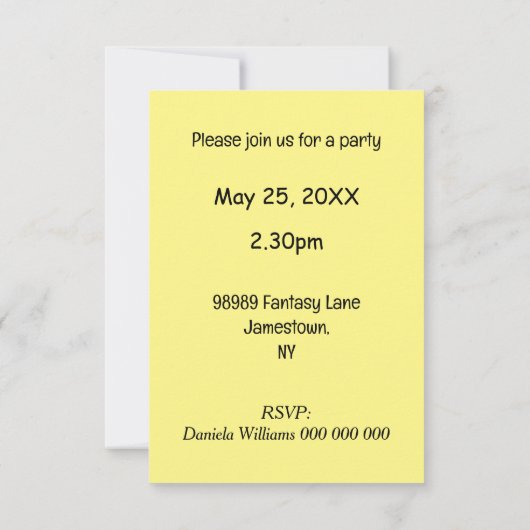 Grappig en schattig pony met baby - kinderverjaard kaart (Achterkant)