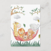 Grappig en schattig Woodland Book Request Informatiekaartje (Achterkant)