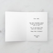 Grappig en Schattige Sobriety Christmas Kaart (Binnen)