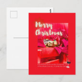 Grappig en Schattige WIJNkerstcitaat met schildpad Briefkaart (Voorkant / Achterkant)