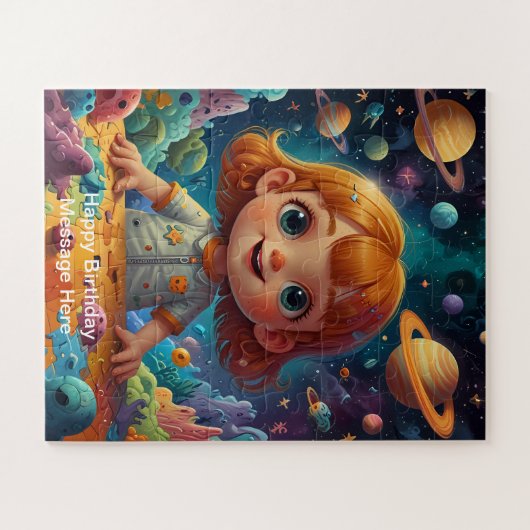 Grappig en speels design voor kinderen legpuzzel (Horizontaal)