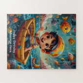 Grappig en speels design voor kinderen legpuzzel (Horizontaal)
