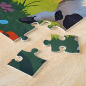 Grappig en speels design voor kinderen legpuzzel (Zijkant)