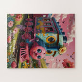 Grappig en speels design voor kinderen legpuzzel (Horizontaal)