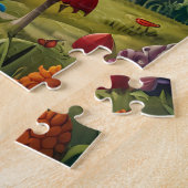 Grappig en speels design voor kinderen legpuzzel (Zijkant)