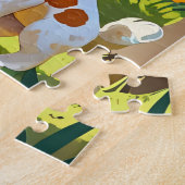 Grappig en speels design voor kinderen legpuzzel (Zijkant)