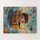 Grappig en speels design voor kinderen legpuzzel (Horizontaal)