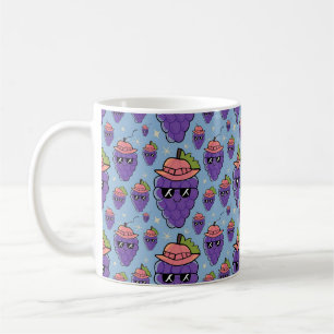 Grappig en uniek druivenontwerp koffiemok