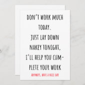 Grappig en vies hebben een leuk dag wenskaart feestdagenkaart (Voorkant / Achterkant)