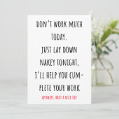 Grappig en vies hebben een leuk dag wenskaart feestdagenkaart (Staand voorkant)