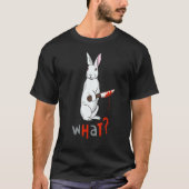 Grappig eng geverfde olieramper Bunny Rabbit met m T-shirt (Voorkant)