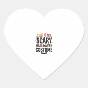 Grappig eng Halloween-kostenuum vintage shirt ontw Hart Sticker