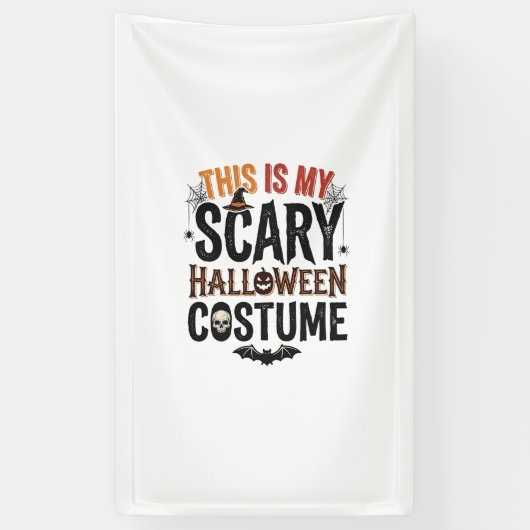 Grappig eng Halloween kostuum vintage shirt ontwer Spandoek (Verticaal)