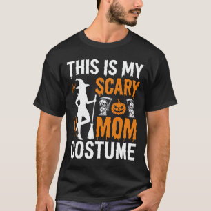Grappig eng Moeder Kostuum Halloween Heks T-shirt