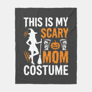Grappig eng moedercostuum Halloween heks Fleece Deken
