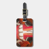 Grappig eng-onzin-tong-Aziatische halloween-verbij Bagagelabel (Voorkant verticaal)