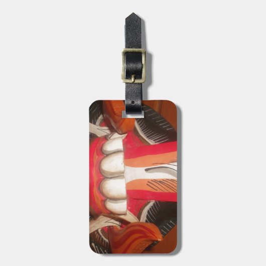 Grappig eng-onzin-tong-Aziatische halloween-verbij Bagagelabel (Voorkant verticaal)