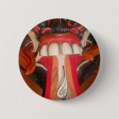 Grappig eng-onzin-tong-Aziatische halloween-verbij Ronde Button 5,7 Cm (Voorkant)
