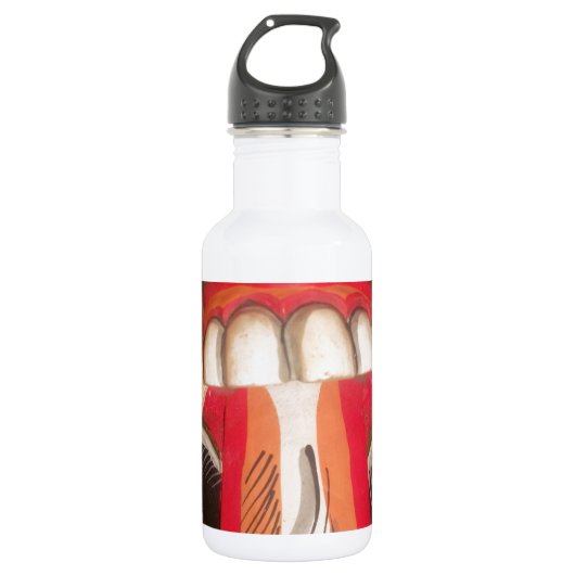 Grappig eng-onzin-tong-Aziatische halloween-verbij Waterfles (Voorkant)