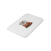 Grappig Engels Bulldog Ghost Boo Halloween Vrouwen Badmat (Gekanteld)