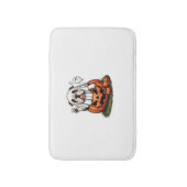 Grappig Engels Bulldog Ghost Boo Halloween Vrouwen Badmat (Voorkant Verticaal)