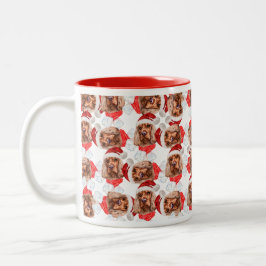 Grappig Engels Cocker Kerstpatroon Tweekleurige Koffiemok