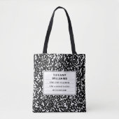 Grappig Engels leraar compositie patroon Tote Bag (Voorkant)
