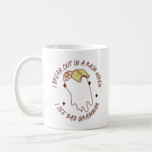 Grappig Engels leraar Grammatica Quote Gift Koffiemok