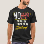 Grappig Engelstalige literatuur, belangrijk studen T-shirt (Voorkant)