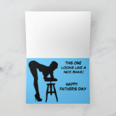 Grappig, enigszins ruw Vaderdag Kaart (Binnen)
