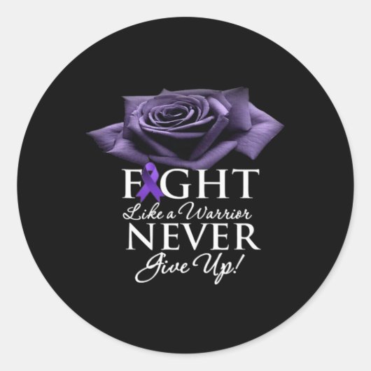 Grappig epilepsie Bewustmakingsvrouwen Kinder paar Ronde Sticker (Voorkant)