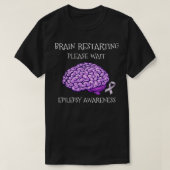 Grappig epilepsie Bewustmakingsvrouwen Kinder paar T-shirt (Design voorkant)