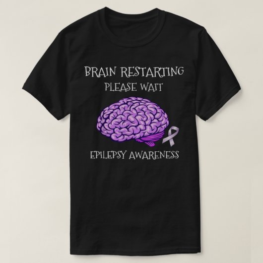 Grappig epilepsie Bewustmakingsvrouwen Kinder paar T-shirt (Design voorkant)