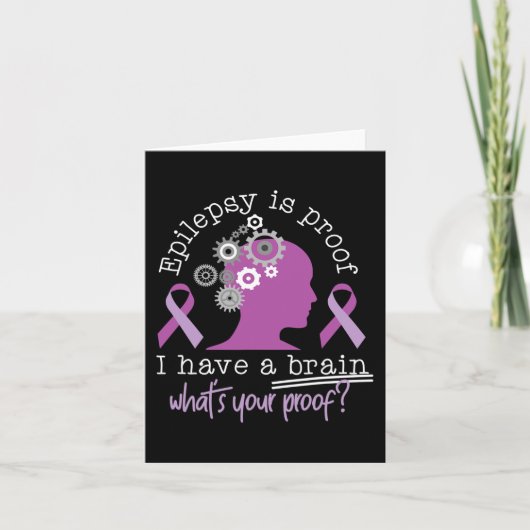 Grappig Epilepsy Bewustheid is een bewijs dat ik e Kaart (Voorkant)