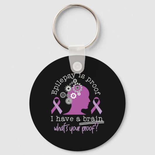 Grappig Epilepsy Bewustheid is een bewijs dat ik e Sleutelhanger (Voorkant)