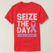 Grappig Epilepsy Bewustheid Neemt het dagelijkse l T-shirt (Design voorkant)