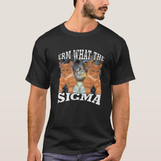 Grappig Erm Wat de Sigma vervloekte Mewing Cat Pre T-shirt