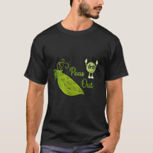 Grappig Erwtenshirt – Cute Groente Grafische T-shi