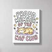 Grappig & esthetisch "Nap Club" Canvas Afdruk (Voorkant)