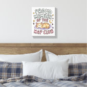Grappig & esthetisch "Nap Club" Canvas Afdruk (Insitu (Slaapkamer))