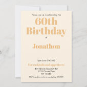 Grappig eten citaat uitnodiging voor 60e verjaarda (Achterkant)