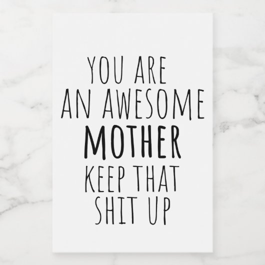 Grappig eten container cadeau voor mama 2025 voedselcontainer etiket (Enkel label)