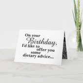 Grappig eten Donut Doughnut Happy Birthday Kaart (Voorkant)