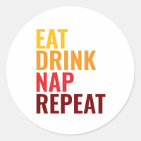 Grappig Eten Drinken Slapen Herhalen