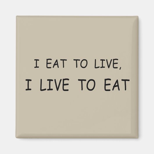 Grappig eten gezegden magneet (Voorkant)