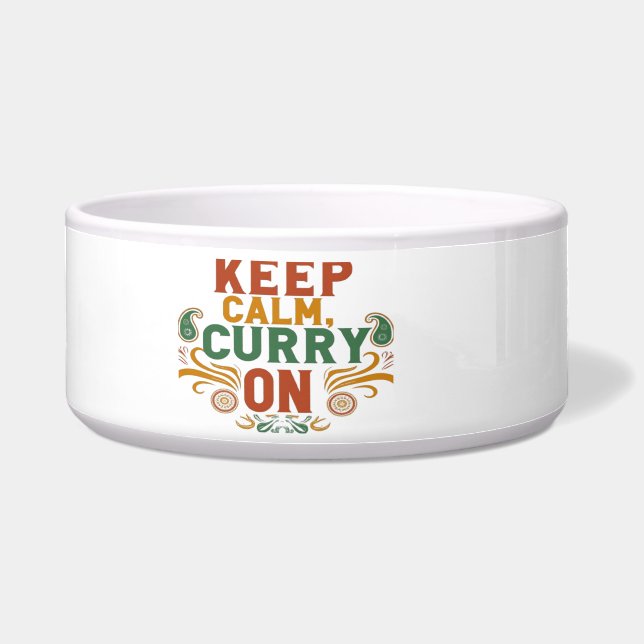 Grappig eten - Keramische Pet Bowl Voerbakje (Voorkant)